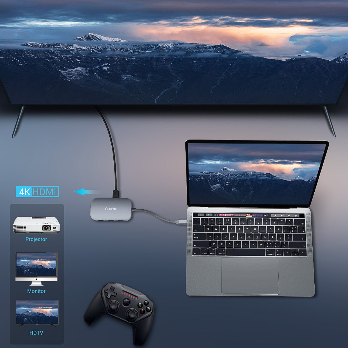 TOTU 9-IN-1 USB C Hub - TOTU