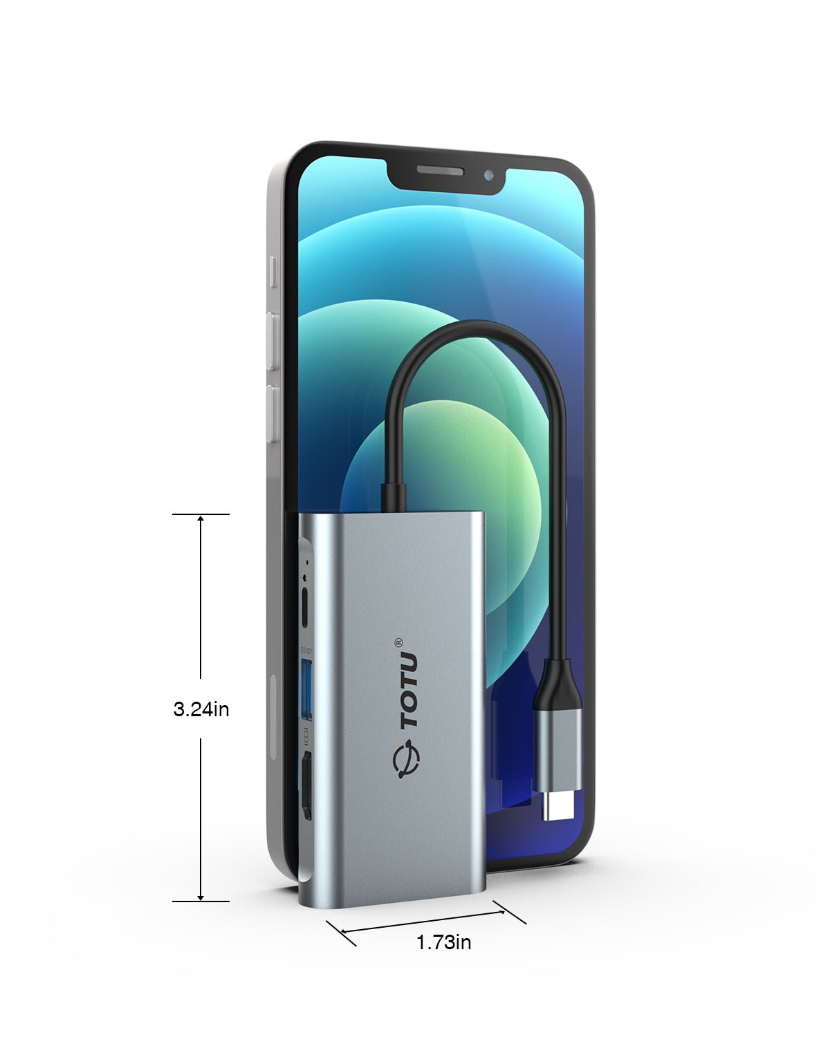 TOTU 4-in-1 Dual Monitor USB-C Hub - TOTU